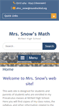 Mobile Screenshot of mrssnowsmath.com